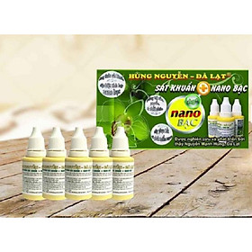 5 LỌ DUNG DỊCH SÁT KHUẨN NANO BẠC HÙNG NGUYỄN LỌ 20ML