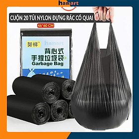 Mua 100 Túi Đựng Rác Văn Phòng Nylon Đen 5 Cuộn 150gr Túi Đựng Rác Tự Hủy Sinh Học 45x50CM Siêu Dai