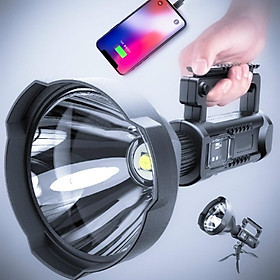 Mua Đèn pin sạc cỡ lớn W591 Siêu sáng rọi công trình góc sáng rộng chiếu xa 1500m Có cổng ra USB sạc cho thiết bị di động