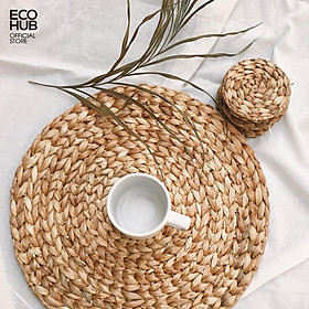 Mua Lót Lục Bình ECOHUB  Lót ly / Lót Đĩa / bàn ăn (Size 10cm /. 30cm)