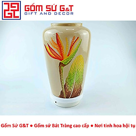 Mua Lọ hoa mosaic dáng thạp khắc hoa thiên điểu
