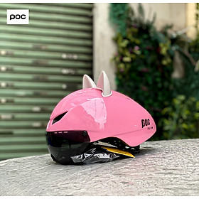 Hình ảnh Nón bảo hiểm xe đạp POC Falcon có kính hít nam châm chính hãng