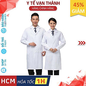 Áo Blouse Trắng, Bác Sĩ (Dài Tay), Nam Nữ, Áo Choàng Phòng Thí Nghiệm -VT0172