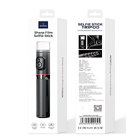 Mua GẬY TỰ SƯỚNG WIWU SHARP FILM SELFIE STICK WI-SE003 cho điện thoại  tương thích với IOS & Android điều khiển từ xa không dây - Hàng chính hãng