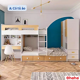 Mua Giường tầng thông minh Ohaha có tủ áo và bàn học - GTTM025