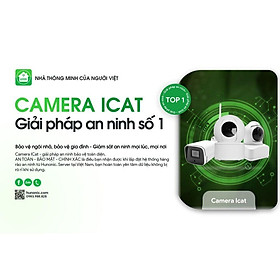 Camera Wifi Hunonic Icat 1080P Xoay 360 Độ, Theo Dõi Chuyển Động, Đàm Thoại 2 Chiều - Hàng Chính Hãng, Bảo Hành 1 Đổi 1
