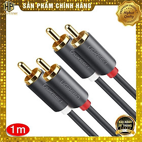 Mua Cáp âm thanh 2 đầu hoa sen RCA - Cáp AV Ugreen 30747 dài 1m cao cấp - Hàng Chính Hãng