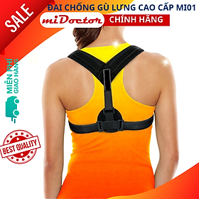 Đai Chống Gù Lưng Cho Trẻ Em Học Sinh Định Hình Cột Sống, Chỉnh Tư Thế Lưng Cao Cấp mi01 - Chính Hãng miDoctor