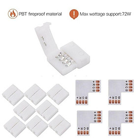 Mua Bộ 8 đầu nối led dây 5m 5050RGB + 4 mạch RGB chữ L