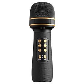 Micro Karaoke Bluetooth Kèm Loa cao cấp kết nối Bluetooth, thẻ nhớ, USB pin sạc - Hàng chính hãng