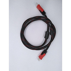 Mua Dây cáp HDMI to HDMI dạng tròn  dài 1.5m bọc lưới  hai đầu chống nhiễu.