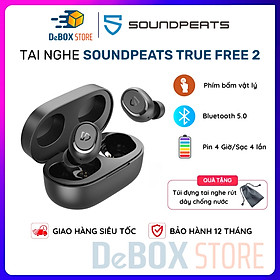 Mua Tai nghe True Wireless SoundPEATS TrueFree 2 thể thao  4 đèn LED  Kháng nước IPX7  nút bấm vật lý - Hàng Chính Hãng