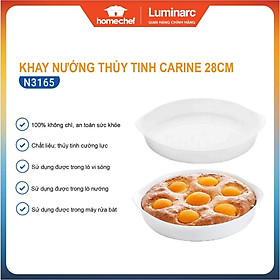 Mua Khay nướng thủy tinh chịu nhiệt Luminarc Cuisine Carine 28cm - N3165  dùng lò nướng  lò vi sóng | Hàng chính hãng