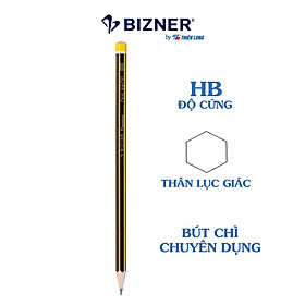 Hộp 10 cây Bút chì gỗ HB cao cấp Bizner BIZ-P01