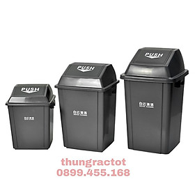 Mua Thùng rác nhựa nắp lật xoay  thùng rác nắp lật