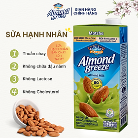 Sữa Hạt Hạnh Nhân ALMOND BREEZE vị Matcha Hộp 946ml