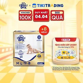 Tã quần Unidry G3X Supreme siêu mỏng size M - 76+8 miếng