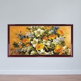 Tranh treo tường | Tranh hoa lá khoe sắc – W1643