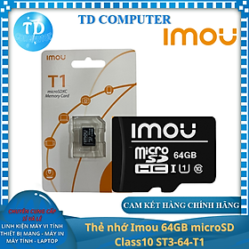 Thẻ nhớ Imou 64GB microSD Class10 ST3-64-T1 - Hàng chính hãng DSS Phân Phối