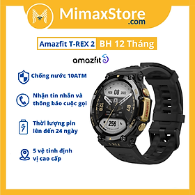 Đồng Hồ Thông Minh Xiaomi AMAZFIT T-REX 2 | Giao Diện Tiếng Việt | Phiên Bản Quốc Tế - Hàng Chính Hãng