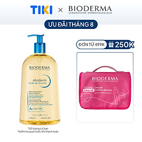 Dầu tắm giúp làm sạch, làm dịu và dưỡng ẩm dành cho da khô, da nhạy cảm Atoderm Huile De Douche 1L