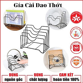 Mua Giá để Dao Thớt  Vung Nồi Cho Căn Bếp Gọn Gàng Ngăn Nắp kệ Gác Vung Thớt Dao đa Năng 4 Ngăn