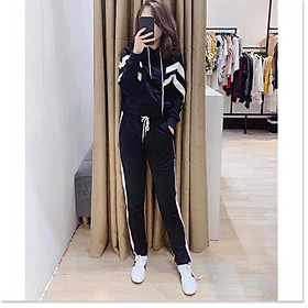 Set đồ bộ thể thao phối màu dài thời trang phong cách thời trang cho các chị em MẪU MỚI NHẤT HIỆN NAY
