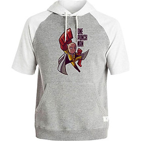 Áo Hoodie Tay Lỡ Có Mũ Saitama One Punch Man Mẫu 4