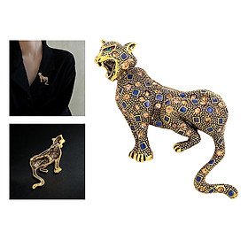 Leopard Brooch Pin, Jewelry Animal Pattern Animal Breastpin for Women Men Costume Decor