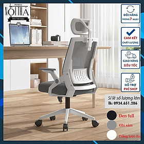 Mua Ghế xoay văn phòng lưng lưới điều chỉnh độ cao có tựa lưng tựa đầu ghế ngồi làm việc công thái học QQQ shop - Hàng chính hãng