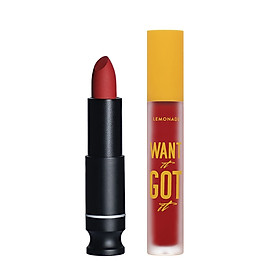 Combo 2 son lì Lemonade Matte Addict 3.8g và Want It Got It Lipcream 5g