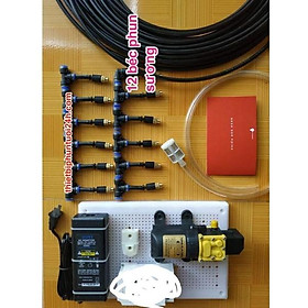 (đấu sẵn sàng) bộ phun sương tưới lan tự động hẹn giờ tự động hoặc smart wifi qua điện thoại (12m2-15m2)