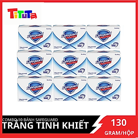 COMBO 10 bánh Safeguard Trắng 130G