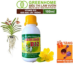 Mua Chế Phẩm Vitamin B12 Greenhome  Chai 100ml  Chống Sốc  Phục Hồi Giải Độc Cho Lan  Cây Cảnh Khi Bị Bón Phân Quá Liều