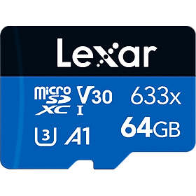 Thẻ Nhớ Lexar Micro SDXC 633X 64GB (95MB/s) (Không Kèm Adapter) - Hàng Chính Hãng