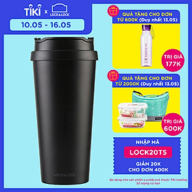 Ly Giữ Nhiệt Bằng Thép Không Gỉ Lock&Lock Clip Tumbler LHC4151BLK (540ml) - Đen