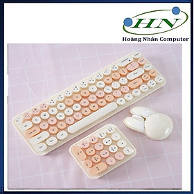 Mua COMBO BÀN PHÍM + CHUỘT+ PHÍM SỐ SMK676683M3AG MÀU NÂU TRÀ SỮA MOFII KHÔNG DÂY