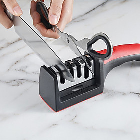 Mua Dụng cụ mài dao   kéo đa năng 3 rãnh sắc bén  máy mài dao bằng tay 3 cấp độ siêu tốc  chất liệu thép không gỉ    đáy nhám chống trượt   thiết kế tay cầm bằng nhựạ giúp cầm dễ dàng   an toàn nhanh và tiện dụng