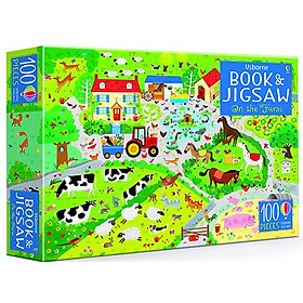 Usborne Book and Jigsaw On The Farm