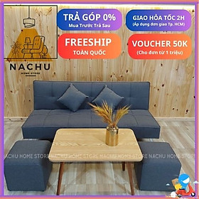 [FREESHIP] Bộ Ghế Sofa Bed, Sofa Giường 1m7 Đa Năng, Thông Minh 2in1 Cao Cấp Nachu Home