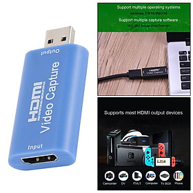 HDMI to USB Video Capture Card HD Grabber for Video Live Streaming/Game