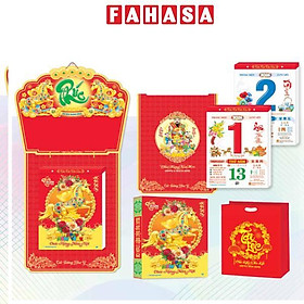 Lịch Bloc Đại Đặc Biệt - Chủ Đề Trà & Thư Pháp - Mã Đáo Thành Công - Hương Trang HT11