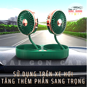 Mua Quạt mini văn phòng động cơ kép mạnh mẽ  dây nguồn USB  xài điện 12V   quạt có thể xoay 360 độ và gấp gọn
