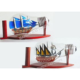 Combo 2 bóng đèn trang trí Wyoming xanh và Caravel đen