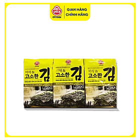 Rong biển tẩm gia vị ăn liền Ottogi 12.6g (lốc 3 gói)