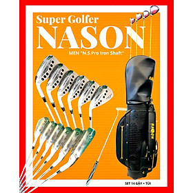 BỘ GẬY GOLF NAM Super SGS-02 (14 gậy + túi da + cover) | Nason