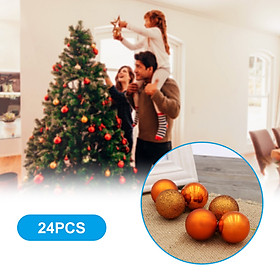 Christmas Matte/ Shining/ Painted Hanging Ball 3cm 24PCS for Xmas Ornaments Christmas Tree Decoration Deco Home Party