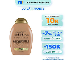 Dầu xả OGX Ever straightening brazilian keratin therapy 385ml - 101063814