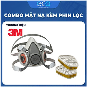 Mua Mặt nạ chống hóa chất 3M 6100/6200 + Phin Lọc 3M 6006 lọc hơi hữu cơ vô cơ  phun sơn  phun xịt thuốc sâu  axit