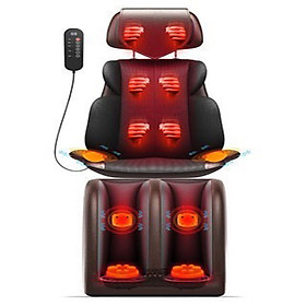 Ghế massage toàn thân full cả chân - Máy massage vải, cổ, gáy, lưng, chân có hồng ngoại RKTA-119